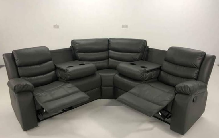 Brand New Roma Recliner Leather Corner And 3+2 Seater Sofa Set Available For Sale ~ Cash On Delivery