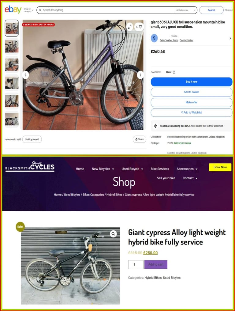 Giant Cypress Womens Bike - 18 Speed – 700c wheels.