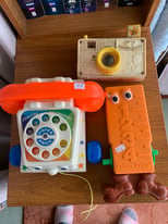 Three Vintage Fisher Price Toys
