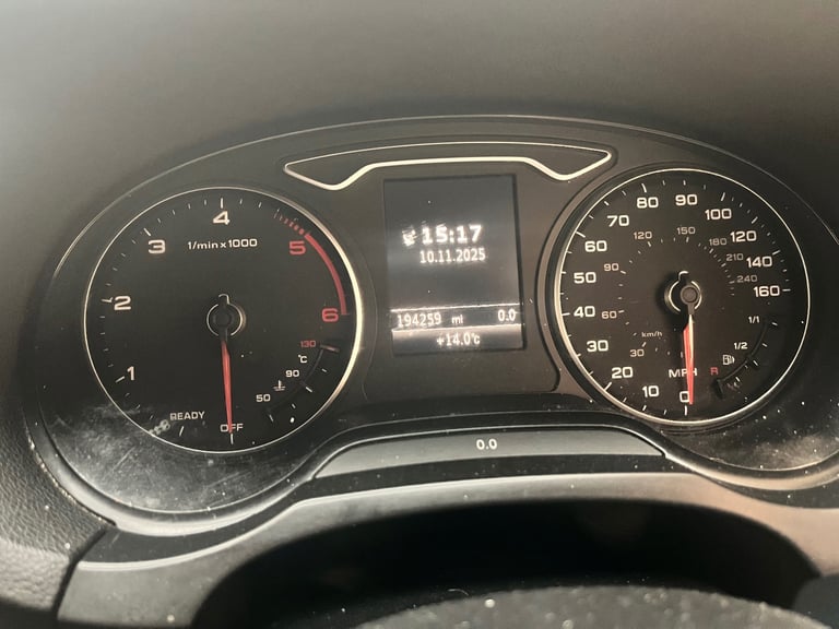 AUDI A3 TDI BLACK 2.0 DIESEL 2016 - NON-RUNNER / SPARES OR REPAIR