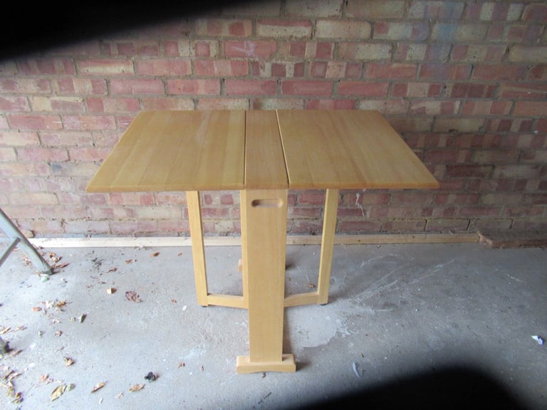 image for Compact beech coloured side table