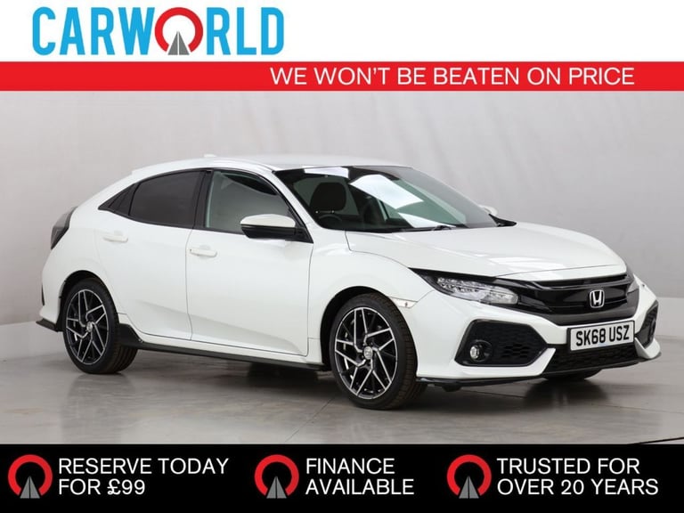 image for 2018 Honda Civic 1.5 VTEC Turbo GPF Sport Hatchback 5dr Petrol CVT Euro 6 (s/s) (182 ps) Hatchbac...