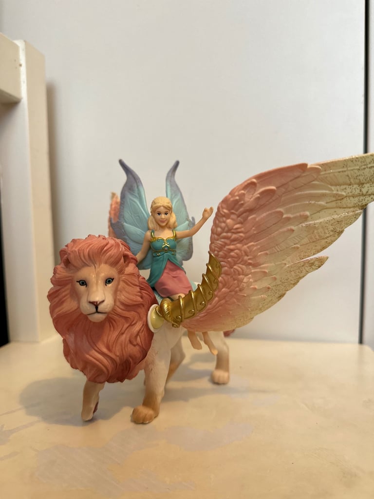 image for Schleich Lion and Fairy figures 