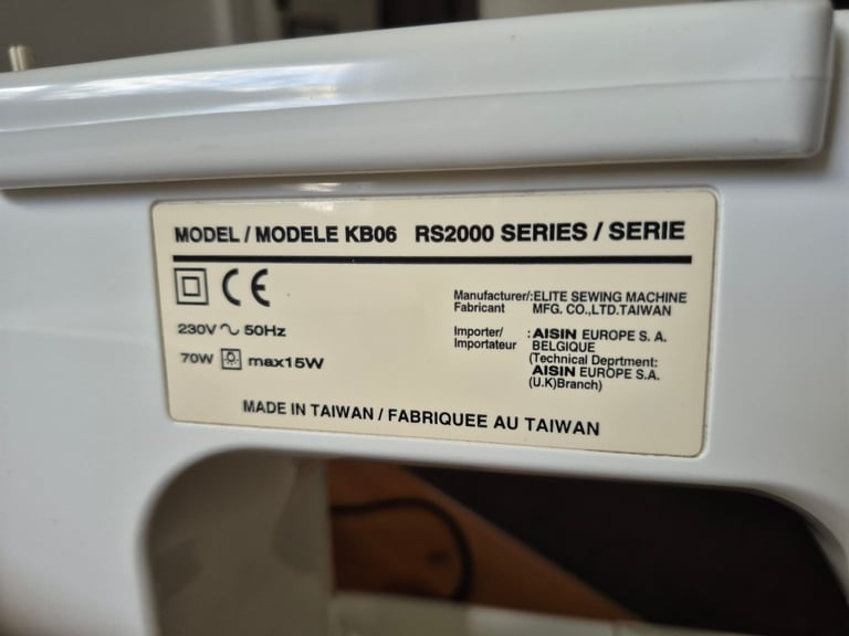 Toyota sewing machine