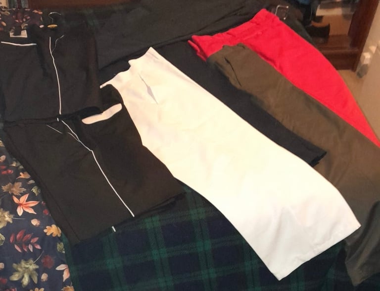 Golf Clothes Bundle - Mens Trousers Shorts Size 38-40