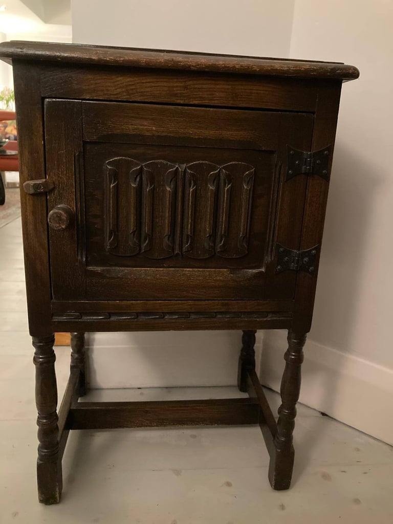 early 20th century gothic-style carved oak court cupboard