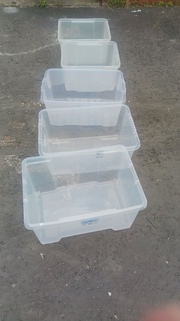 image for 5 STORAGE BOXES 