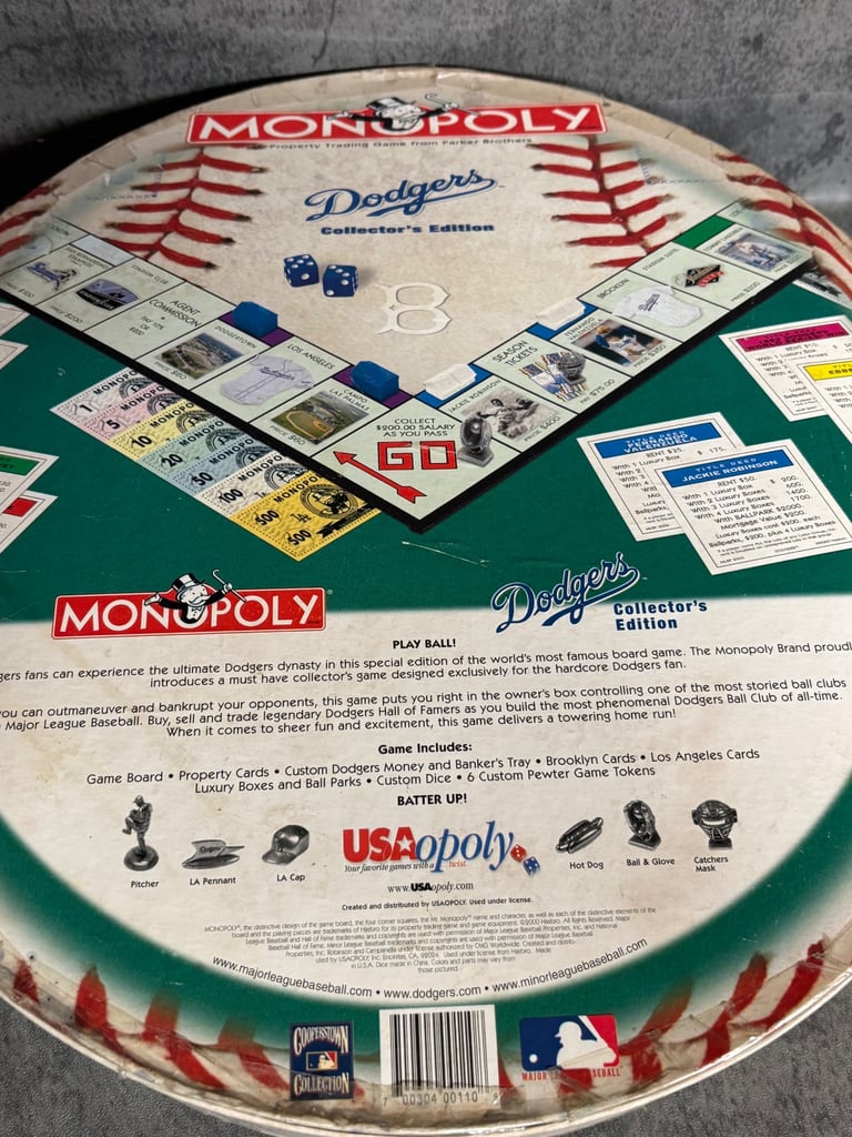 Baseball Dodgers Collectors Edition Monopoly Sealed Game