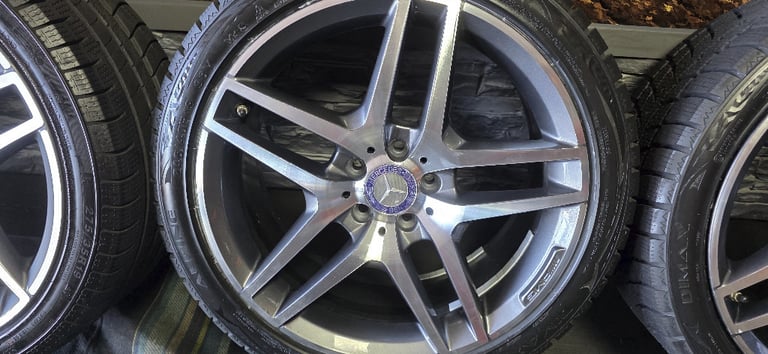 Mercedes Genuine AMG 19 alloy wheels + 4 x tyres 245 40 19 / 275 35 19 All Season