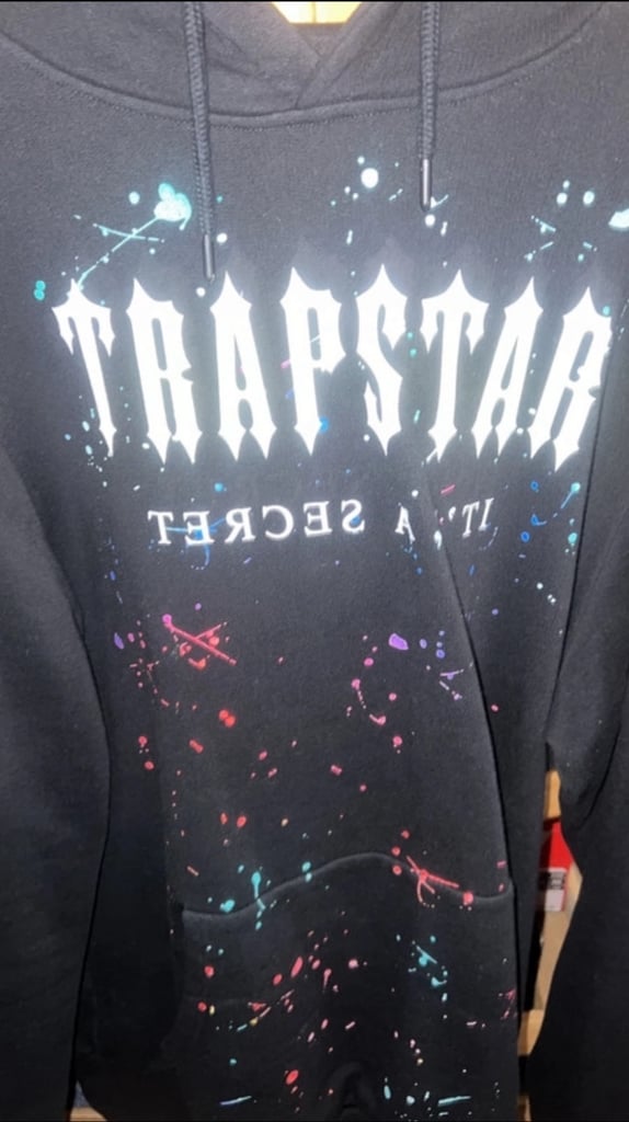 Trapstar paint splattered jumper (used)
