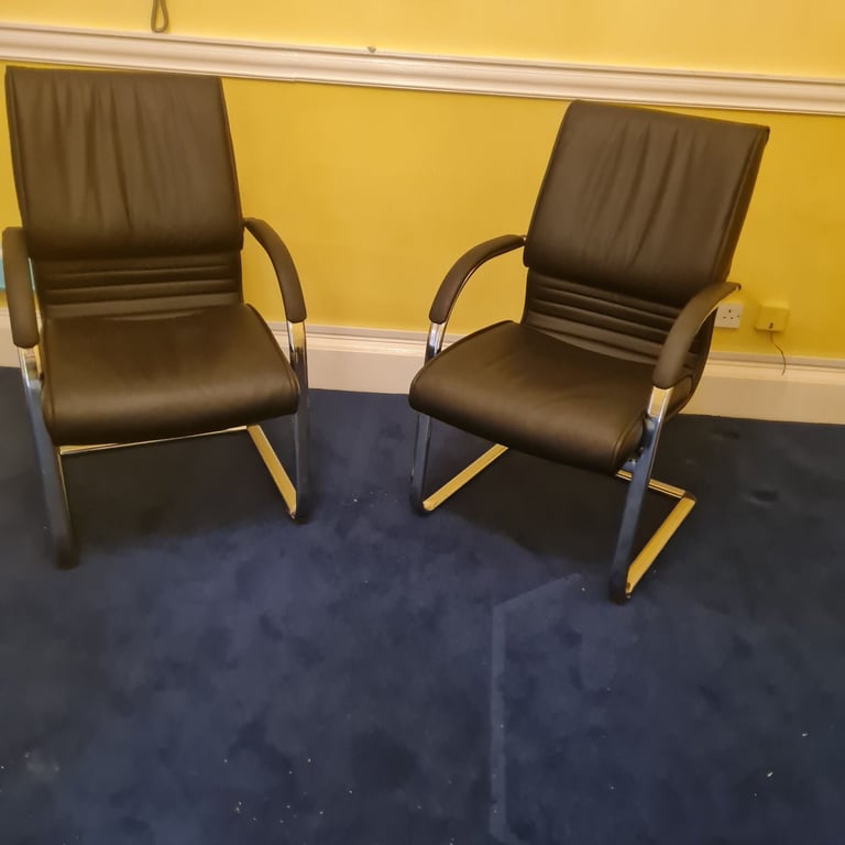 Leather executive office chairs 60 pounds each 