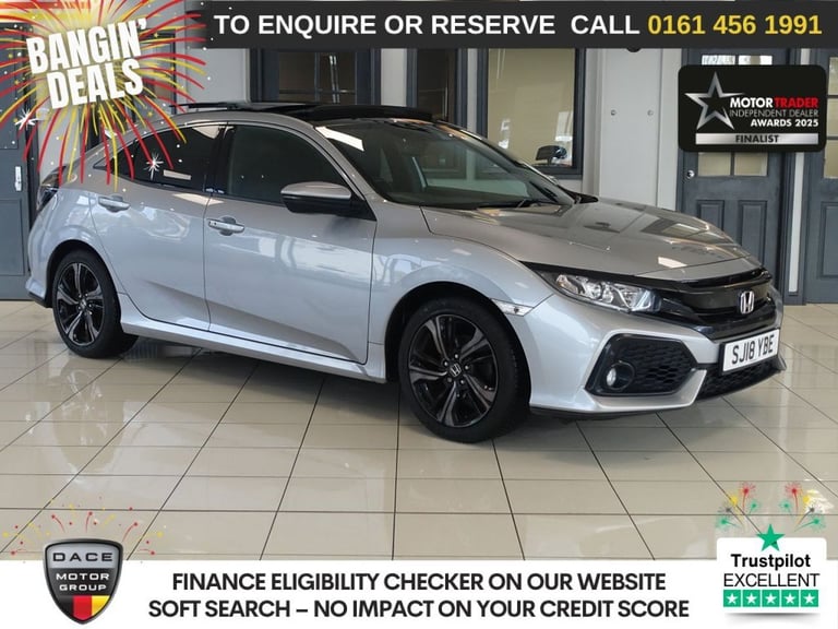 2018 Honda Civic 1.0 VTEC Turbo EX Hatchback 5dr Petrol Manual Euro 6 (s/s) (129 ps) Hatchback Pe...