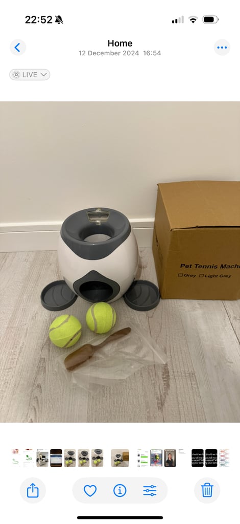 Dog fetch and treat toy