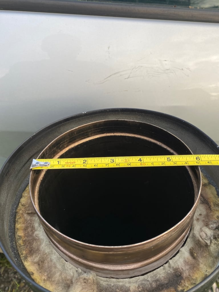 Twin wall flue pipe .