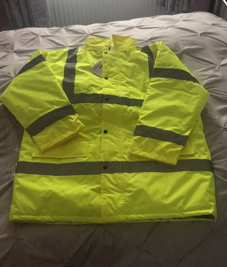 image for *NEW* High Vis Coat with Concealed Hood XL 