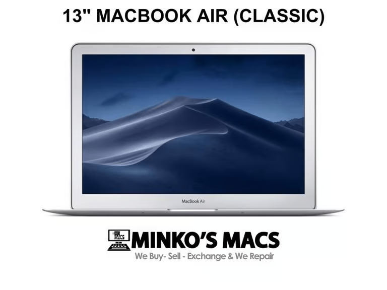 Apple MacBook Air 13 in Core i7 2.0GHz 8GB Ram 256GB SSD Logic Pro Adobe Suite 2022 Microsoft Office
