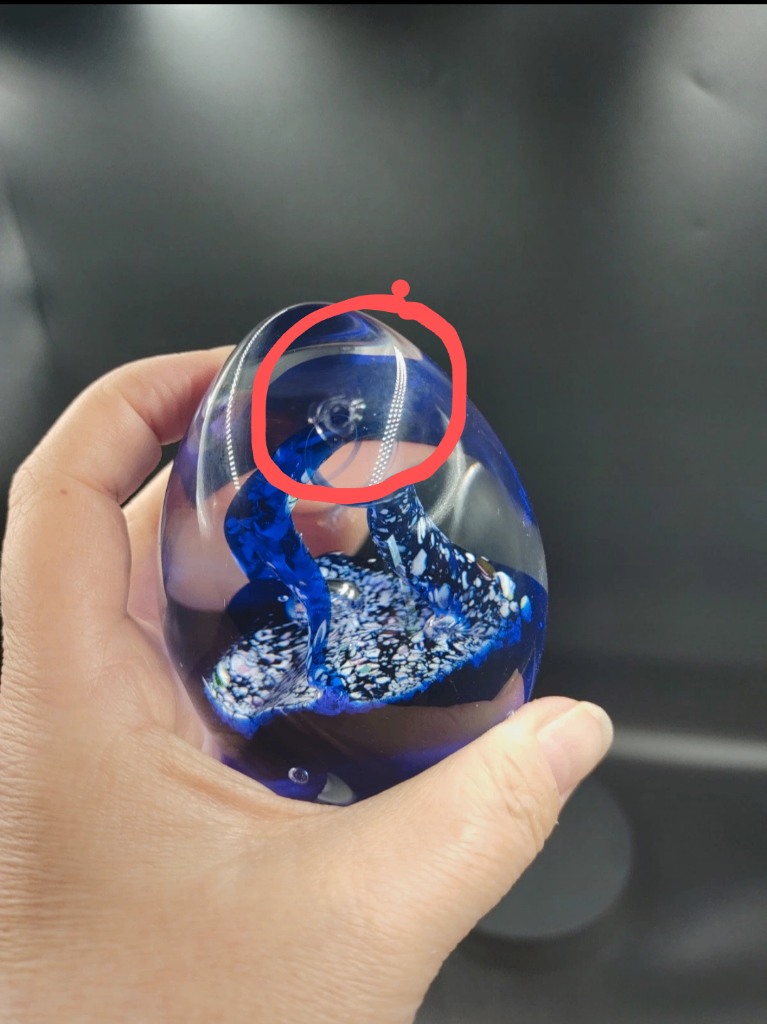 Damaged Caithness Scotland Deja Vu Paperweight