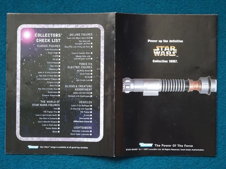 image for Star Wars Collection (1997) Mini Catalogue - Collectors Check List - GREAT CONDITION