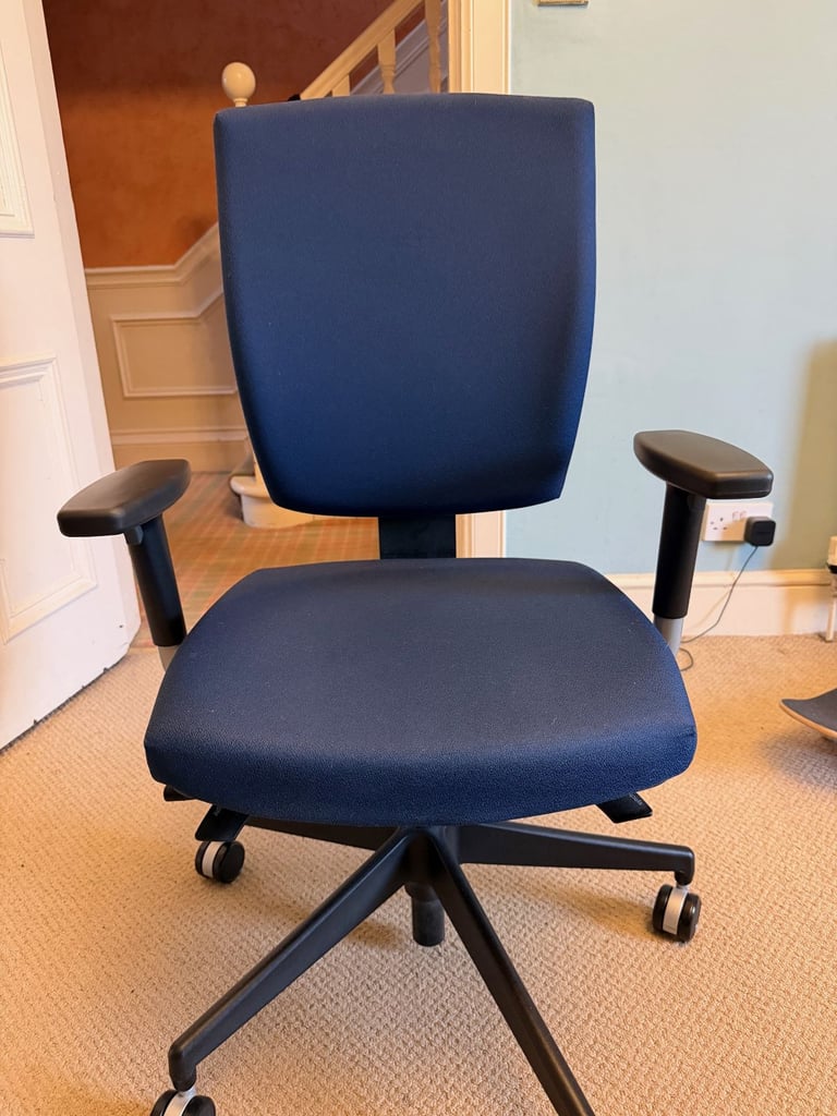 image for Adjustable Office Chair - Blue