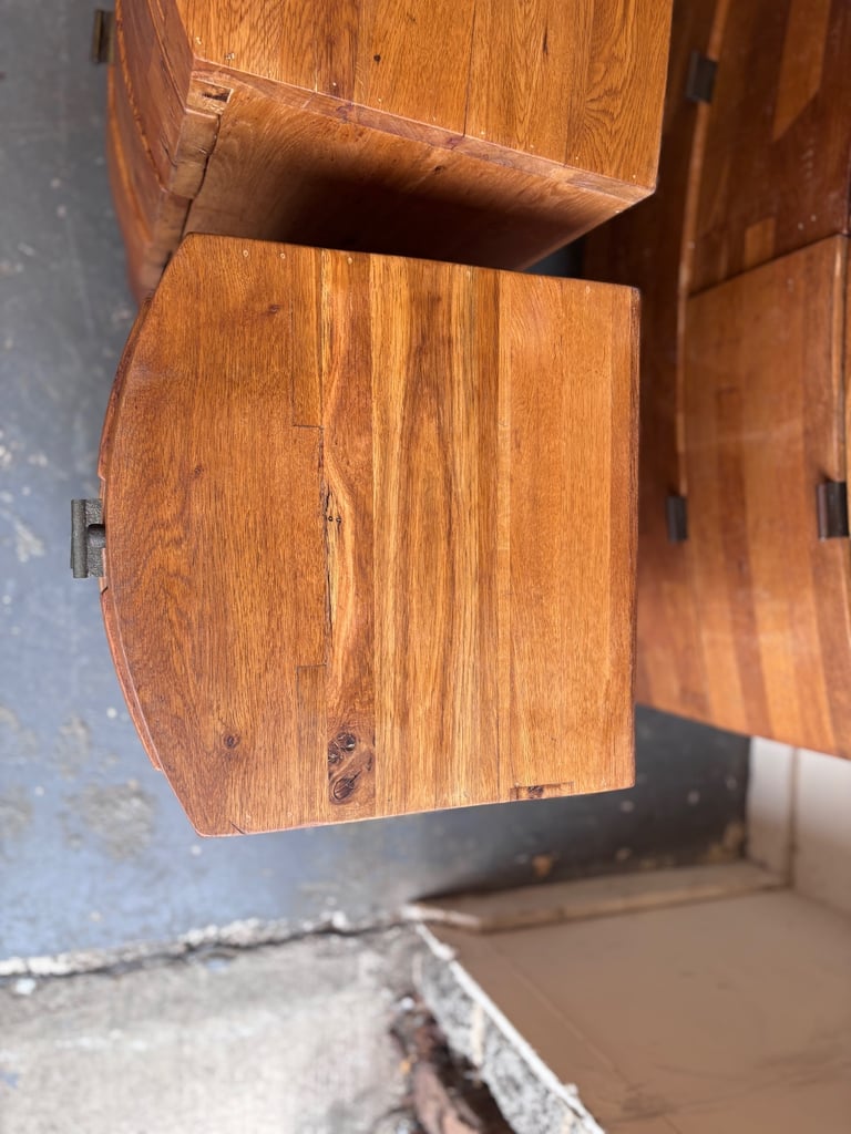 Barker and Stonehouse Rye reclaimed solid wood pair of bedside drawers ! 