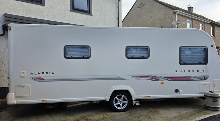 2011 bailey unicorn almeria fixed bed mover all season awning alde wet central heating