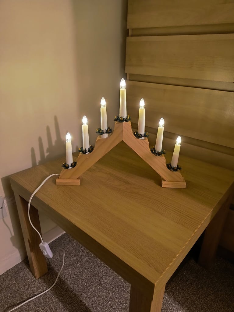 Christmas candle arch 