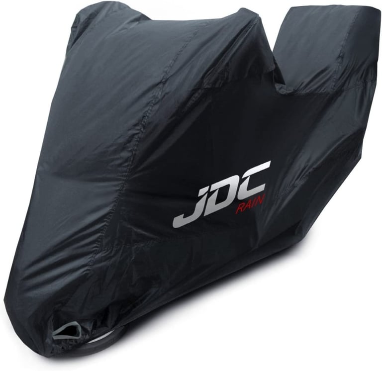 New JDC Motorcycle Cover Waterproof - Black - RAIN - XL Top Box