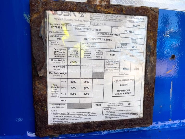 DENNISON SLIDING SKELETAL TRAILER 