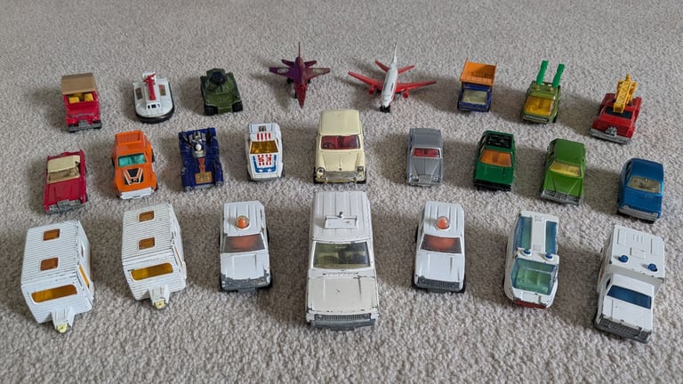 22 Matchbox collectable toy cars (1971-1978) - Plus Dinky & Corgi