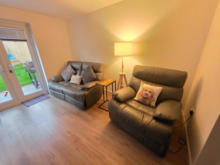 image for 2 seater and chair power recliner