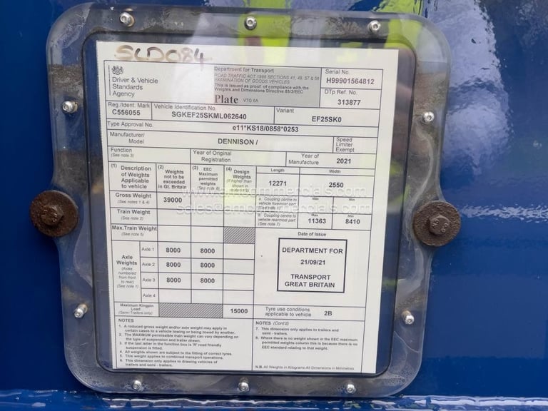 DENNISON SLIDING SKELETAL TRAILER