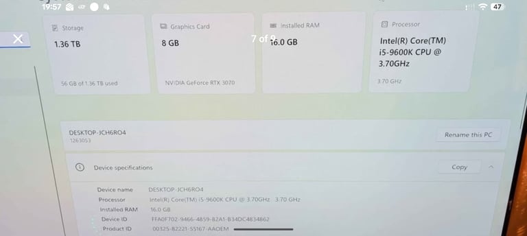 Alphasync RTX 3070 Gaming Desktop PC