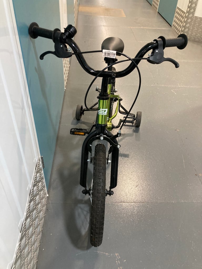 £150.00 Apollo Neo Kids 5-9 years Bike, Pink & Green - 16" Wheel With stabilisers 