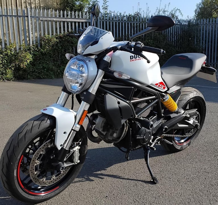 image for 2019 69 DUCATI MONSTER M797 WHITE 10k MILES CLEAN NAKED HPI CLEAR ROADTSER