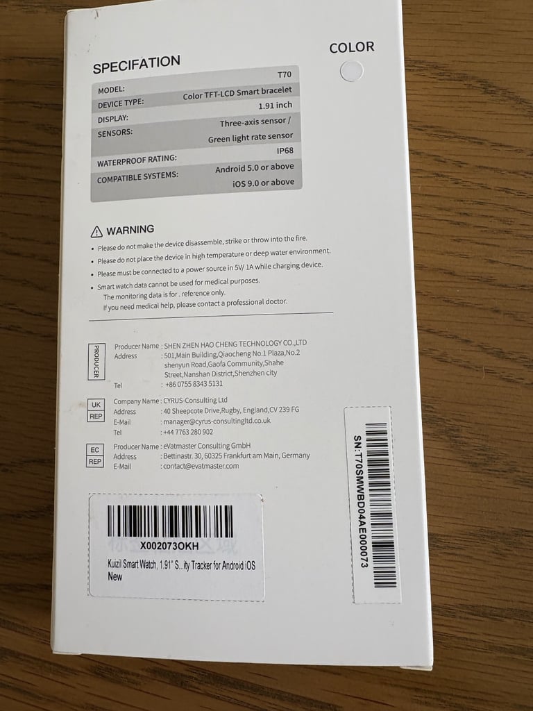 Kuizil smart watch