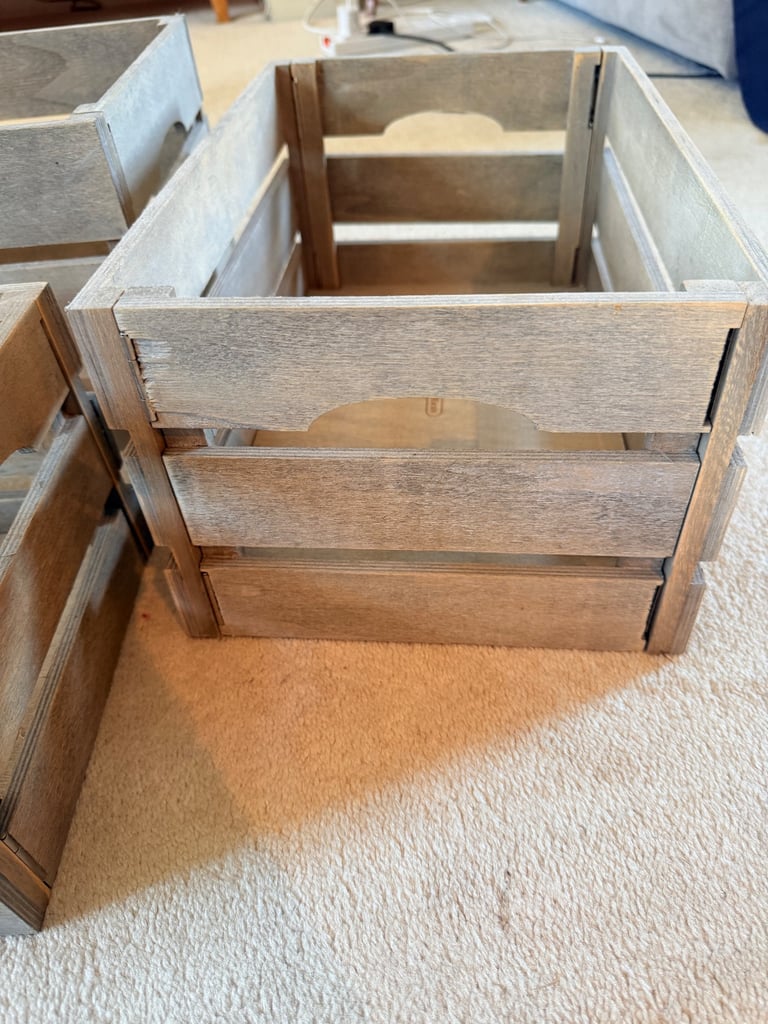 Wooden boxes 
