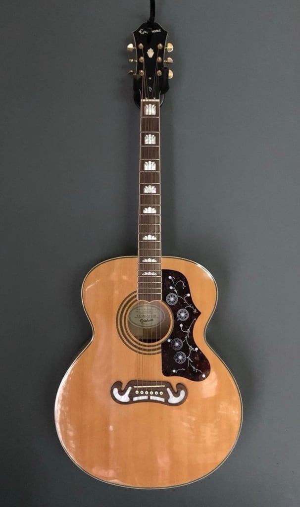 image for epiphone acoustic guitar j200
