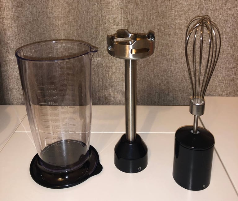 Morphy Richards Total Control Hand Blender with blending beaker, chopper and whisk accessories