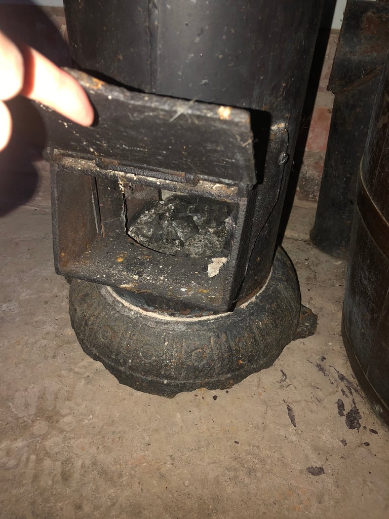 Early Victorian Carron Stove Ex Shepherds Hut