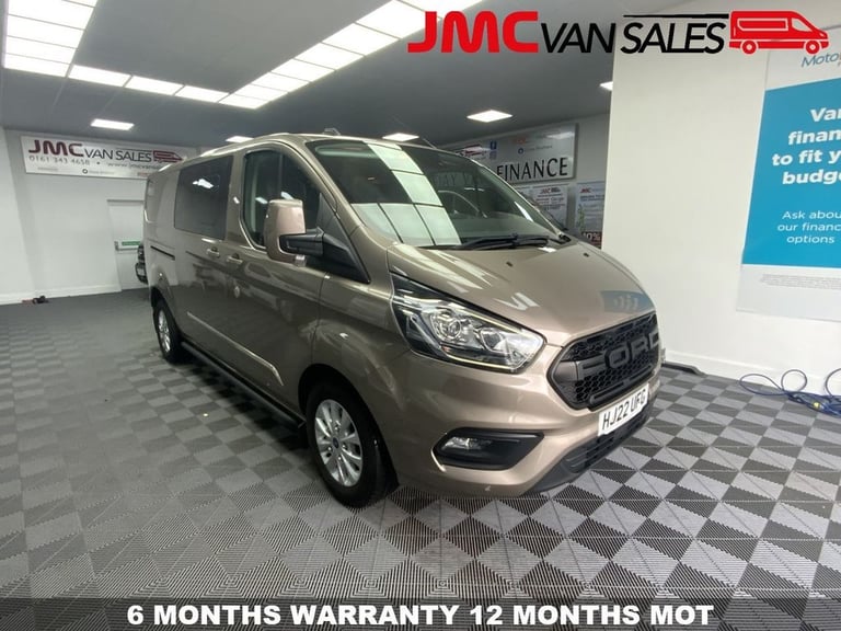 2022 22 FORD TRANSIT CUSTOM 2.0 320 ECOBLUE LIMITED CREW VAN DOUBLE CAB 5DR DIES