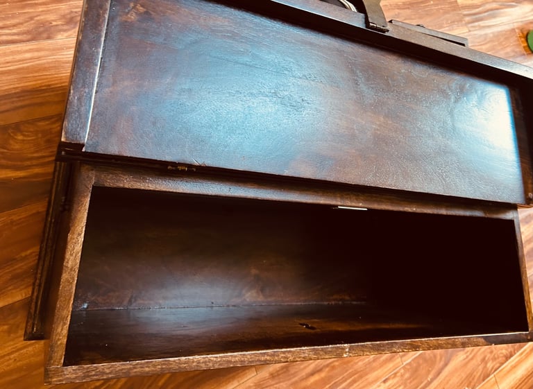 Laura Ashley coffee table storage chest. Dakota mango wood style 
