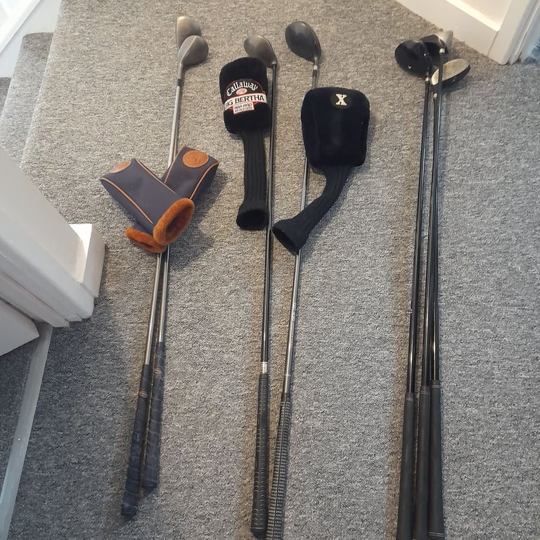 image for Golf clubs bundle including covers 