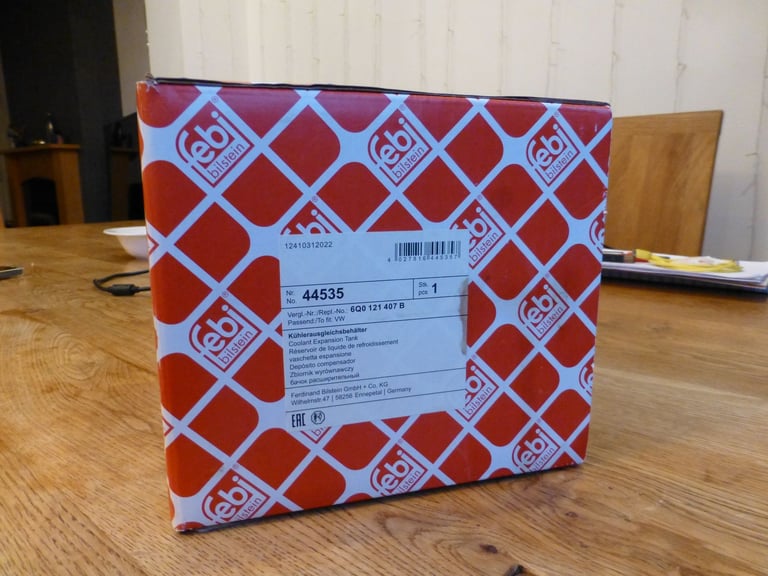 image for Coolant Expansion Tank Inc Sensor Fits VW Fox Polo Audi A1 Seat Skoda Febi 44535