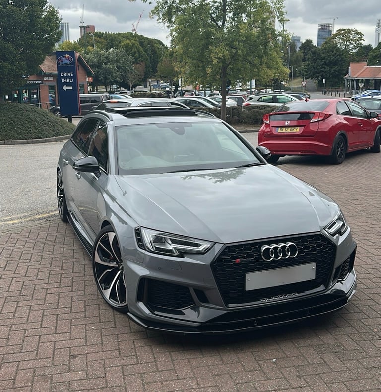 2018 18 AUDI RS4 AVANT 2.9TFSI QUATTRO AUTOMATIC 450BHP NARDO GREY EURO 6