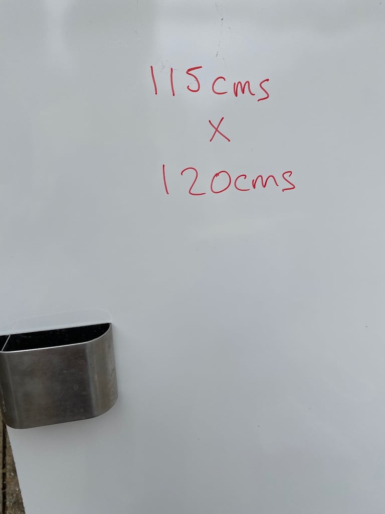 image for Huge magnetic whiteboard 115 x 120 rimless