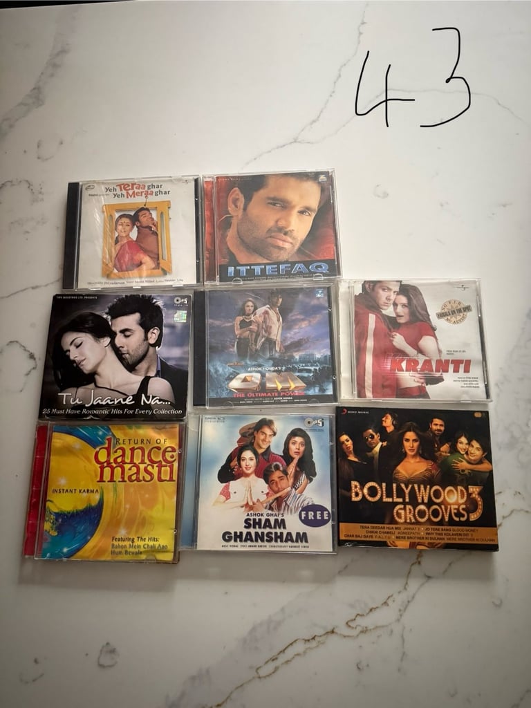 Bollywood/Indian Asian Music CDs - Hindi Songs & Soundtracks, £6 Each! ref43