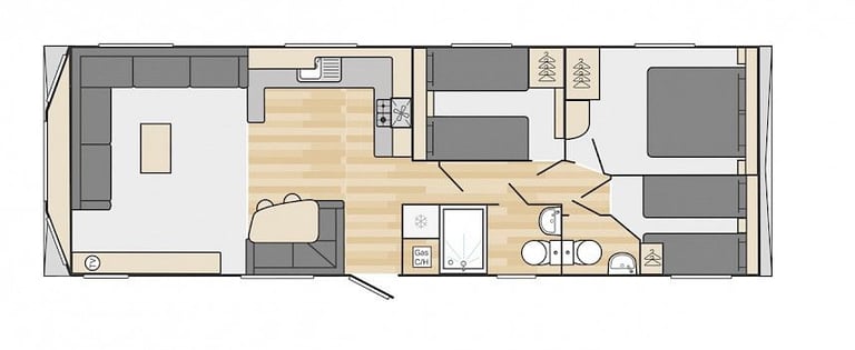 2021  - 3 beds - Caravan Swift Loire - Eyemounth Holiday Park
