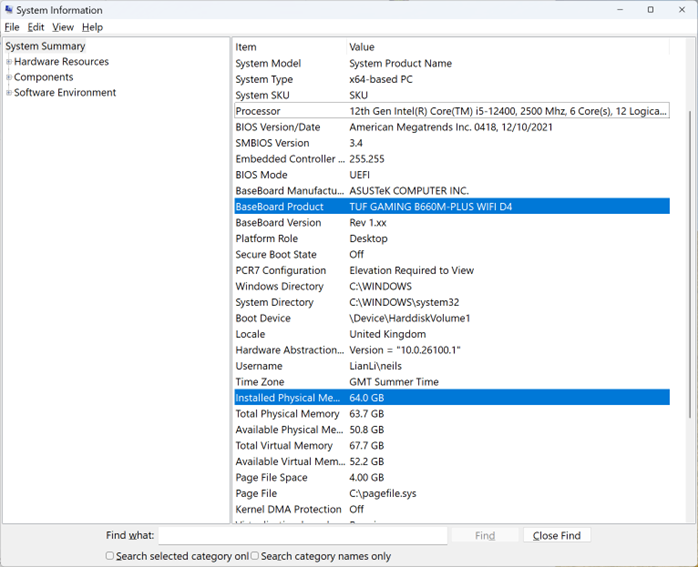 PC Case and Components