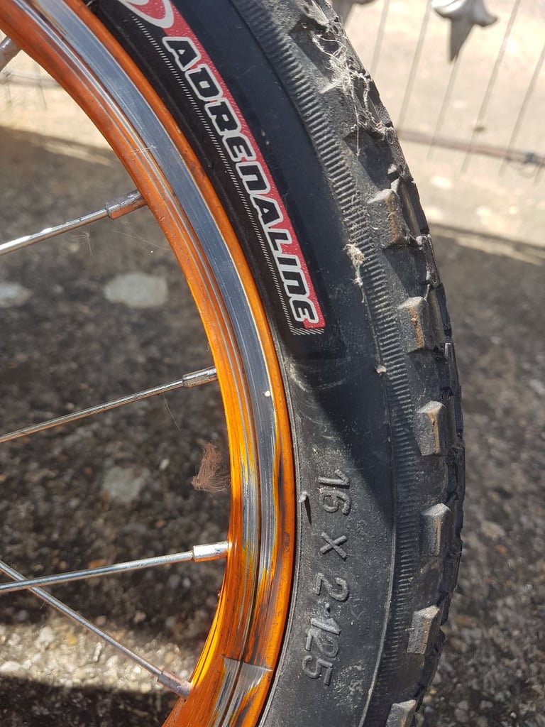 BUMPER FIRE POWER (black) 16 INCH WHEEL CHILDS BIKE ALLOY V BRAKES AND CHILDS BRAKE LEVERS