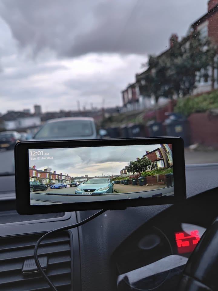Dash Cam Front and Rear, 4K+1080P Built-in Wi-Fi